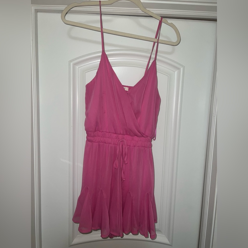 NWT pink romper size small